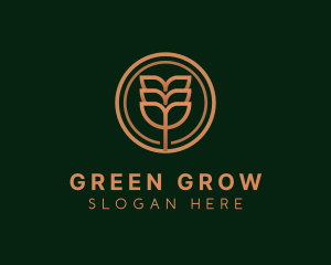 Eco Plant Leaves logo design