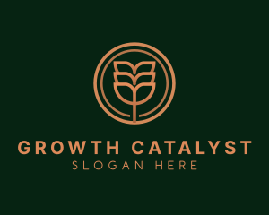 Eco Plant Leaves logo design