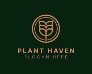 Eco Plant Leaves logo design