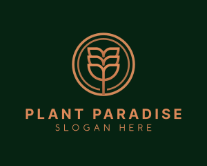 Eco Plant Leaves logo design