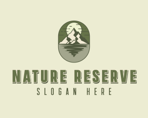 Mountain Lake Nature logo design