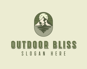 Mountain Lake Nature logo design