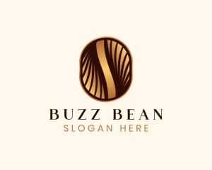 Elegant Coffee Bean Cafe logo design