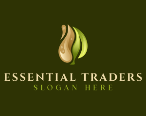 Organic Leaf Oil logo design