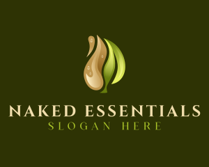 Organic Leaf Oil logo design