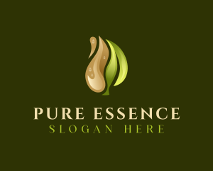 Organic Leaf Oil logo design