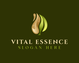 Organic Leaf Oil logo design