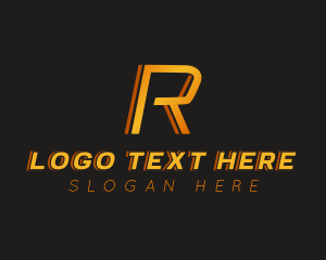 Premium Car Racing Letter R logo