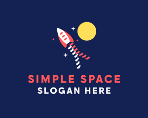 Zipper Space Rocket logo design