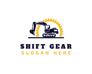 Excavator Gear Contractor logo design