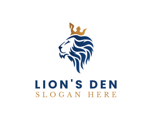 Elegant Lion Crown logo