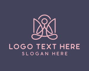 Yoga Meditation Healing Logo