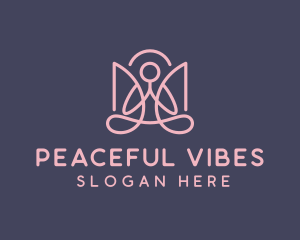 Yoga Meditation Healing logo design