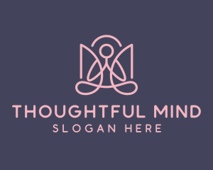 Yoga Meditation Healing logo design