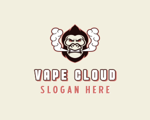 Gorilla Ape Smoking logo design