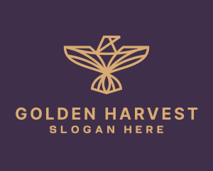 Golden Eagle Wings logo design