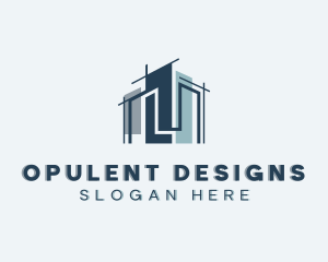 Architecture Property Blueprint Logo