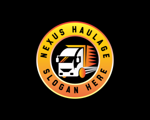 Freight Haulage Truck logo design