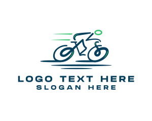 Bicycle Racing Sports Logo