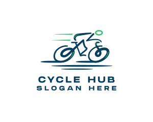 Bicycle Racing Sports logo design