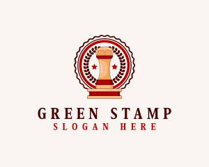 Notary Legal Stamp logo design