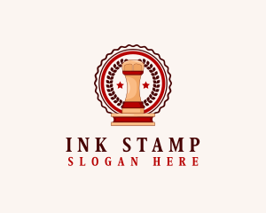 Notary Legal Stamp logo design