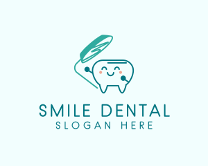 Stomatoscope Tooth Mirror logo design