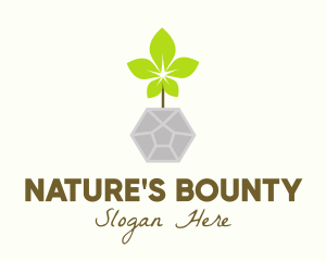 Natural Pot Gardening logo design