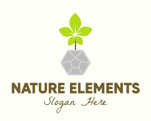 Natural Pot Gardening logo design