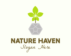 Natural Pot Gardening logo design