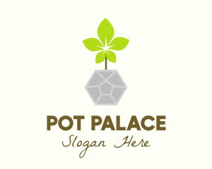 Natural Pot Gardening logo design