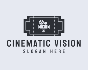 Film Movie Ticket logo design