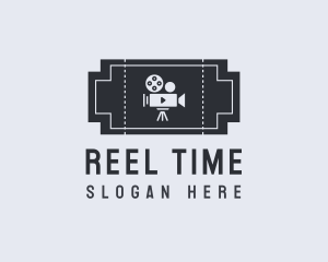 Film Movie Ticket logo design