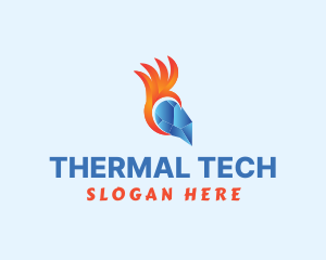 Fire Ice Thermal logo design