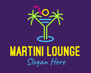 Tropical Island Beach Cocktail logo