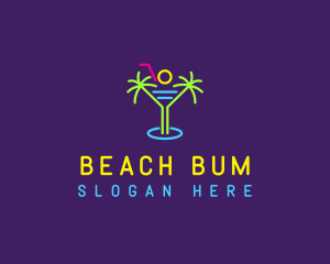 Beach Cocktail Nightclub logo design