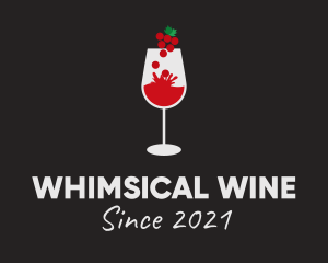 Wine Glass Bar  logo design