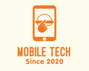 Online Mobile Burger logo