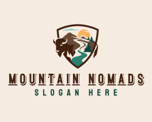 Mountain Valley Bison logo design