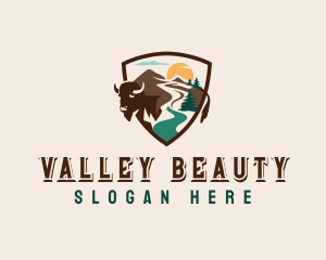 Mountain Valley Bison logo design