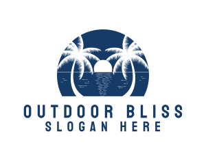 Blue Ocean Beach logo design