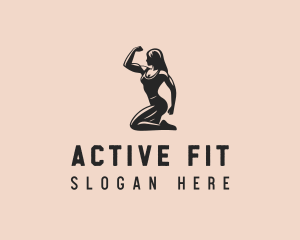 Woman Fitness Trainer logo
