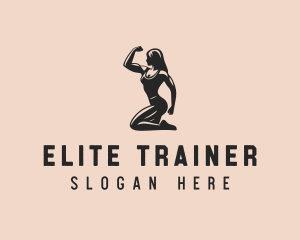 Woman Fitness Trainer logo