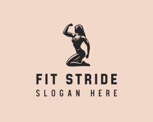 Woman Fitness Trainer logo design