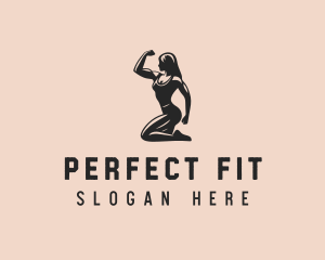 Woman Fitness Trainer logo design