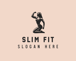 Woman Fitness Trainer logo design