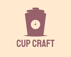 Coffee Cup Time  logo design