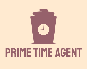 Coffee Cup Time  logo design