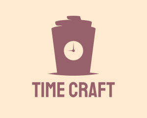 Coffee Cup Time  logo design