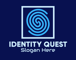 Fingerprint Security Scan logo design